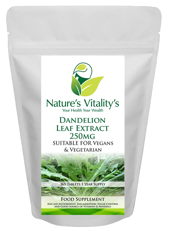 Dandelion Leaf Extract Supplement 180 Tablets