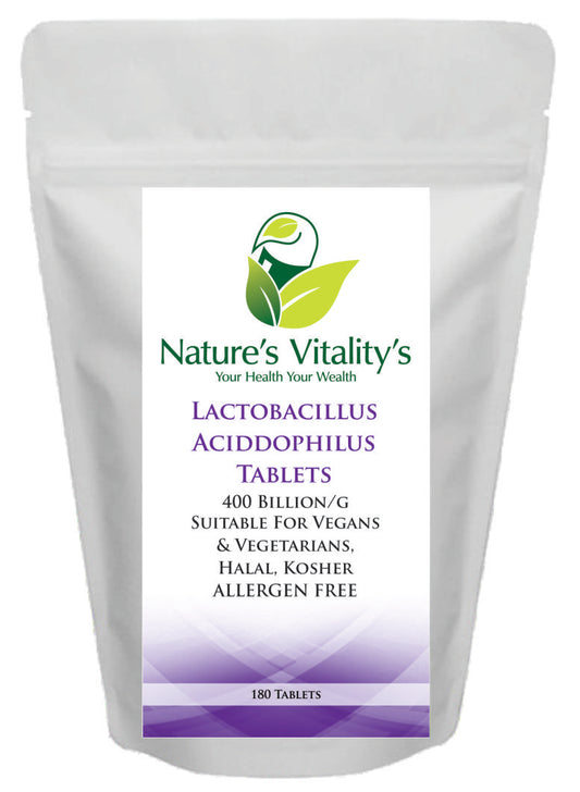 Lactobacillus Acidophilus Probiotics 400 Billion CFU 180 Tablets 4 Gut Digestive