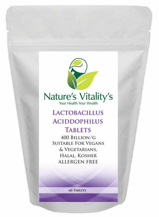 Lactobacillus Acidophilus Probiotics 400 Billion CFU 60 Tablets 4 Gut Digestive