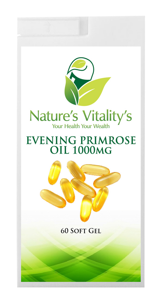 Evening Primrose Oil Capsules High Strength 1000mg 60 Soft Gel Capsule